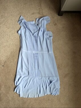 Banana Republic Light Blue Ruffle Mini Dress